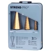 Kép 3/3 - Lépcsős fúrókészlet Strend Pro SS421, 4-12, 4-20, 4-32 mm, TiN, HSS 4241 egyenes, fémhez