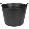 Kép 4/5 - Vödör Strend Pro Flexi, fekete, építőipari, fülekkel, 46,5x37 cm, 42 literes