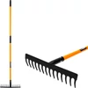 Kép 1/4 - Kerti gereblye Strend Pro, 14 fogú, üvegszálas nyél, 1500 mm