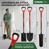Kép 7/8 - Ásó Strend Pro Premium RedShark, egyenes, fa D-nyéllel 1150 mm, 10 év garancia