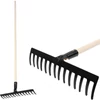 Kép 1/3 - Kerti gereblye Strend Pro Premium R-606, 14 fogú, kovácsolt, fa nyél