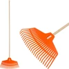 Kép 1/4 - Levélgereblye Strend Pro R132, 23 fogú, 42 cm, műanyag, 1500 mm fa nyél, teljes hossz 163 cm