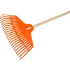 Kép 2/4 - Levélgereblye Strend Pro R132, 23 fogú, 42 cm, műanyag, 1500 mm fa nyél, teljes hossz 163 cm