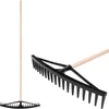 Kép 1/5 - Szénagereblye Longbow, 18 fogú, műanyag, levélhez, fa nyél