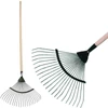 Kép 1/2 - Levélgereblye Strend Pro R119.WH, 22 lamellás, 45 cm, legyező, fa nyél