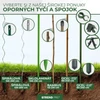 Kép 8/8 - Rúd Garden TY 16/1800 mm, acél/műanyag, barna, növény- és paradicsomtámasztó