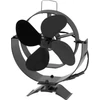 Kép 8/8 - Ventilátor Strend Pro, kandalló, füstcsőre rögzíthető és mágneses, hővel működő, 4 lapátos, fekete