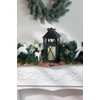 Kép 4/5 - Lámpás MagicHome Karácsonyi, LED meleg fehér, 3xAAA, műanyag, időzítő, fekete, 14x14x32.2 cm, mozgó