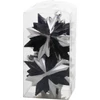 Kép 1/4 - Dísz MagicHome, fekete-ezüst, 6 db, 8x9,5 cm, Karácsonyra
