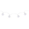 Kép 1/4 - Füzér MagicHome Karácsonyi Hópehely, 10 hideg fehér LED, folyamatos világítás, 2xAA, IP20, beltéri,