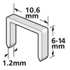 Kép 2/2 - Kapcsok Strend Pro Premium J908, 8 mm, tűzőgéphez, 1.2x10.6 mm, 1000 db-os csomag