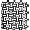 Kép 2/3 - Gyeprádács GardenPUZZLE II, 500x500x40 mm, fekete, UV