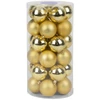 Kép 1/3 - Gömbök MagicHome Karácsony, 30 db, arany, vegyes, karácsonyfára, 6 cm