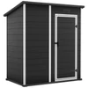 Kép 1/8 - Házikó Keter ESSENTIAL 6x4, sötétszürke, kerti, 112x184x195 cm