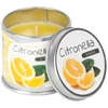 Kép 3/3 - Gyertya Citronella, rovarriasztó, fém dobozban, 50 g, 55x55 mm, Eladási egység 12 db