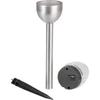 Kép 4/5 - Lámpa Strend Pro Candle, napelemes, 1x LED, rozsdamentes acél, 6x28 cm, Kiszerelés 24 db