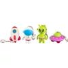 Kép 2/8 - Kulcstartó lámpa Strend Pro Keychain, kulcstartó, hangot adó medál, rakéta/ufo/űrhajós/űrhajó, LED 5