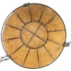 Kép 4/4 - Akasztó Strend Pro, virágtartó, acél/kókusz, függő, lánccal és kampóval, 30 cm