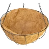 Kép 3/4 - Akasztó Strend Pro, virágtartó, acél/kókusz, függő, lánccal és kampóval, 40 cm