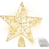 Kép 1/3 - Csillag MagicHome Karácsony, műanyag, időzítő, 10x LED meleg fehér, 25 cm, 2xAA