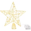 Kép 2/3 - Csillag MagicHome Karácsony, műanyag, időzítő, 10x LED meleg fehér, 25 cm, 2xAA