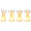 Kép 1/3 - Angyal MagicHome Karácsonyi, műanyag, vegyes mintákkal, 1xLED meleg fehér, 6x5x11 cm, 3xLR44, gyűjtő