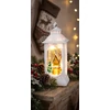 Kép 2/5 - Lámpás MagicHome Karácsonyi, műanyag, 5xLED meleg fehér, 4.8x4.8x12.8 cm, 3xLR44