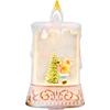 Kép 1/4 - Lámpás MagicHome Karácsonyi, Mikulás fenyőfával, műanyag, 1xLED meleg fehér, 8x4x15 cm, 2xAAA