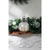 Kép 5/5 - Gömb MagicHome Karácsony, üveg, ezüst, 10xLED meleg fehér, 12x12x18 cm, 2xAA