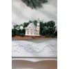 Kép 3/6 - Dekoráció MagicHome Karácsony, templom, fa, 6xLED meleg fehér, 15x17x18.5 cm, 2xAAA