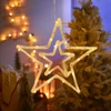 Kép 2/3 - Dekoráció MagicHome Karácsony, csillag, ABS, 20xLED meleg fehér, 27.5 cm, 2xAA
