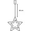 Kép 3/3 - Dekoráció MagicHome Karácsony, csillag, ABS, 20xLED meleg fehér, 27.5 cm, 2xAA
