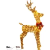 Kép 1/2 - Dekoráció MagicHome Karácsony, szarvas, fém/zsineg, időzítő, 230xLED meleg fehér, 1.2 m