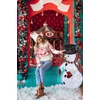 Kép 2/2 - Dekoráció MagicHome Karácsony, hóember, fém/textil, 90xLED meleg fehér, időzítő, 50.8x40.6x91 cm