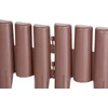 Kép 5/6 - Palisád GE037, 27x24 cm, PP, barna, flexibilis, Hosszúság 2,16 m, 8 db-os csomag