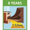 Kép 2/2 - Tömítés tesamoll® E profil, 9 mm, barna, L-100 m, ablakokhoz és ajtókhoz