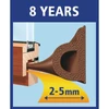 Kép 2/2 - Tömítés tesamoll® P profil, 9 mm, barna, L-100 m, ablakokhoz és ajtókhoz