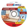 Kép 1/2 - Tömítés tesamoll® D profil, 9 mm, fehér, L-100 m, ablakokhoz és ajtókhoz