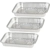 Kép 1/3 - Tálca MagicHome, 31,5x21,3x4,4 cm, grillező, 3 db, alumínium