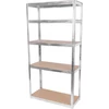 Kép 1/3 - Polc Racks RAT40 MS, fém, MDF, 5 polcos, 1800x900x400 mm, max. 175 kg/polc