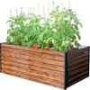 Kép 5/8 - Magaságyás Strend Pro Garden, 200x100x77cm, 3D fa design, fém, magasított