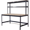 Kép 1/4 - Asztal Racks PWB60, munka, műhelybe, polccal, 183x183x90 cm, max 350 kg