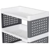 Kép 2/8 - Polc MagicHome Rolly, műanyag, 4 polcos, 49x29x75,5 cm, görgőkön