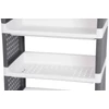 Kép 3/8 - Polc MagicHome Rolly, műanyag, 4 polcos, 49x29x75,5 cm, görgőkön