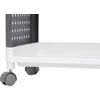Kép 4/8 - Polc MagicHome Rolly, műanyag, 4 polcos, 49x29x75,5 cm, görgőkön