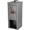 Kép 2/7 - Kályha Thalia Uno Glass Lite, szürke, 3,9 kW