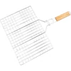 Kép 2/4 - Grillrács Strend Pro Grill, húshoz fa fogantyúval, 49x35x1,5 cm