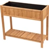 Kép 1/8 - Magaságyás Strend Pro Garden, 89x33x76 cm, alsó polccal, fa, magasított, lábakkal