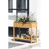 Kép 2/8 - Magaságyás Strend Pro Garden, 89x33x76 cm, alsó polccal, fa, magasított, lábakkal