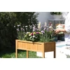 Kép 5/8 - Magaságyás Strend Pro Garden, 89x33x76 cm, alsó polccal, fa, magasított, lábakkal
